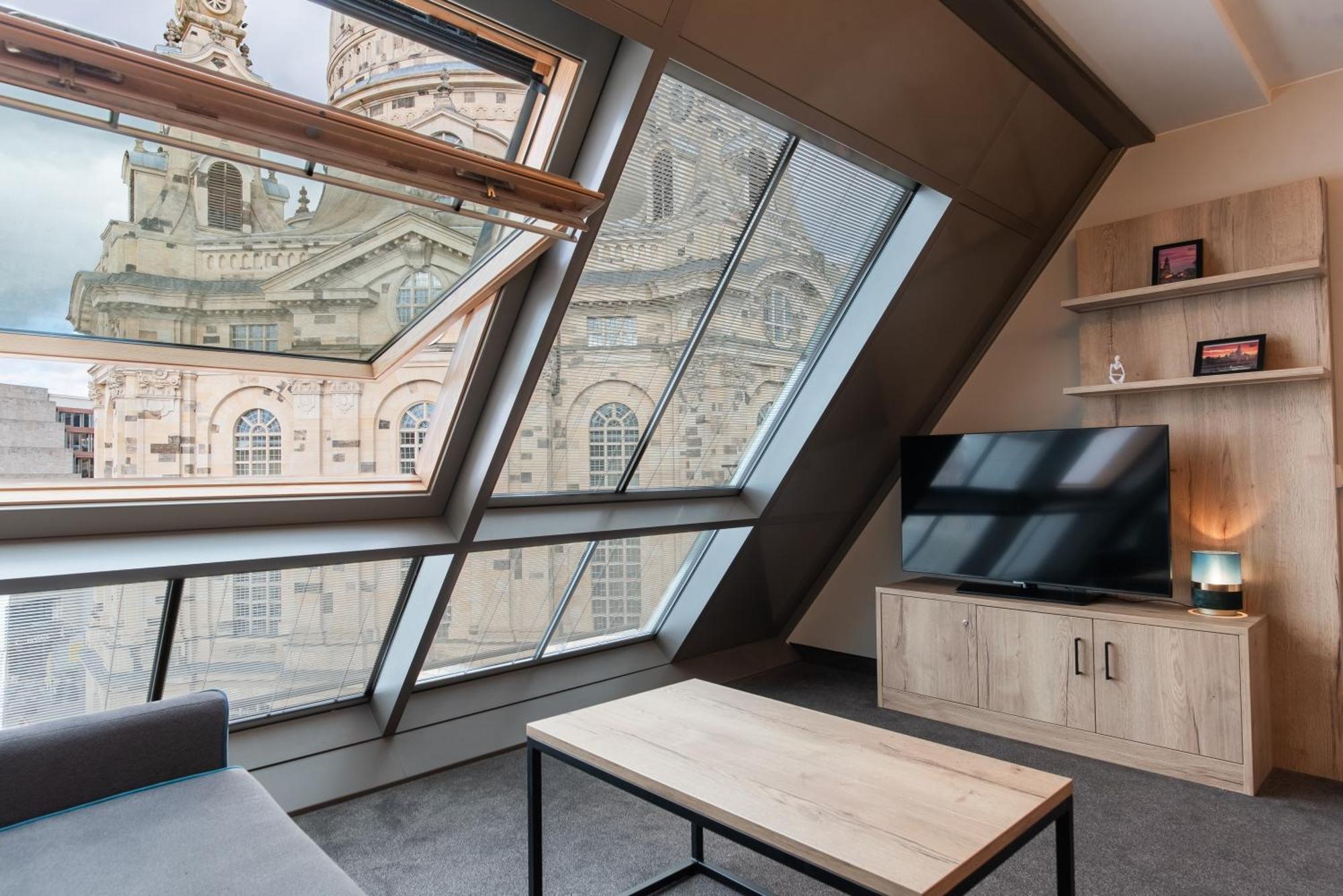 Familienapartment Mit Panoramablick Zur Frauenkirche Dresden Buitenkant foto